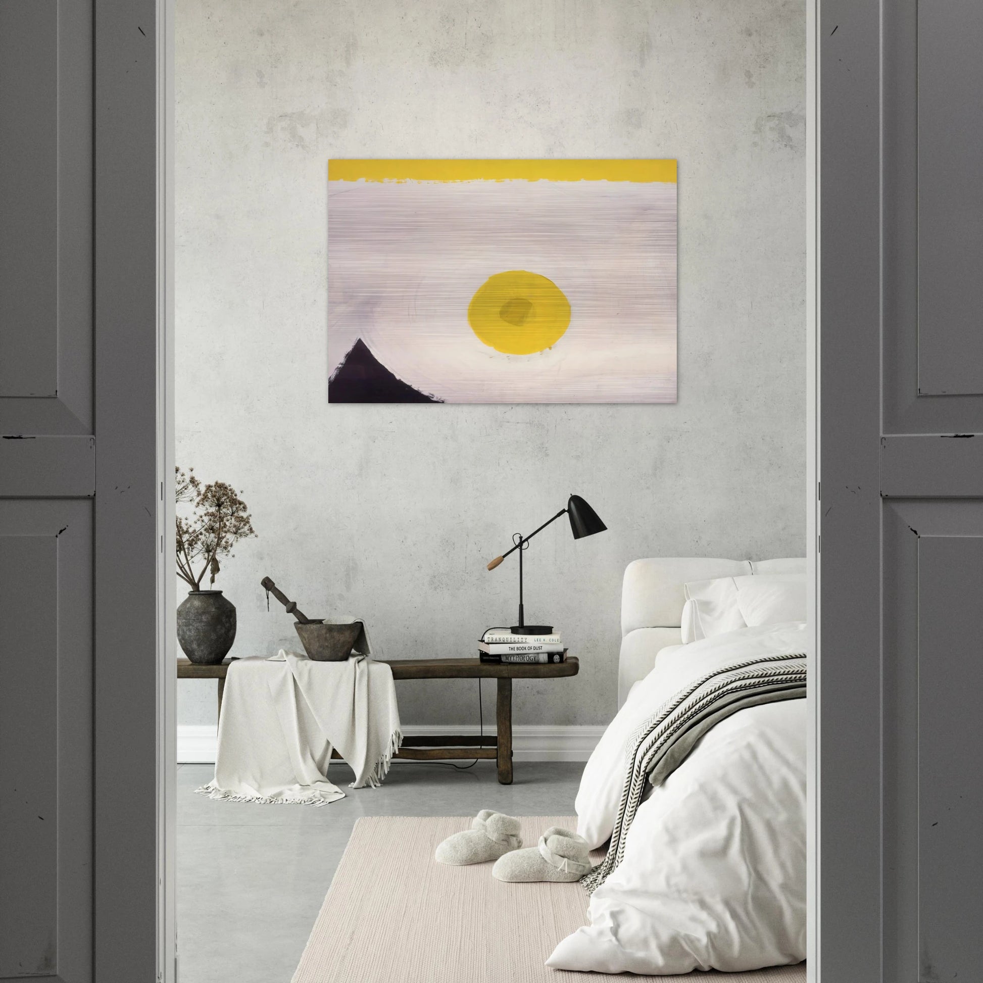 Untitled  F 60-1  - Al Held Brushed Aluminum Print - 70x100 cm / 28x40 inches | Al Held Aluminum Print | Al Held Prints