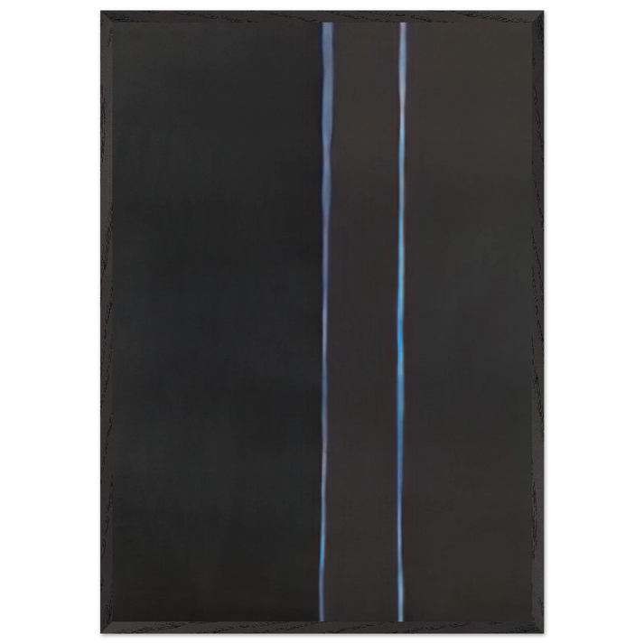 By Twos - Barnett Newman 70x100 cm / 28x40 inches Framed Art Print – Black Wooden Frame