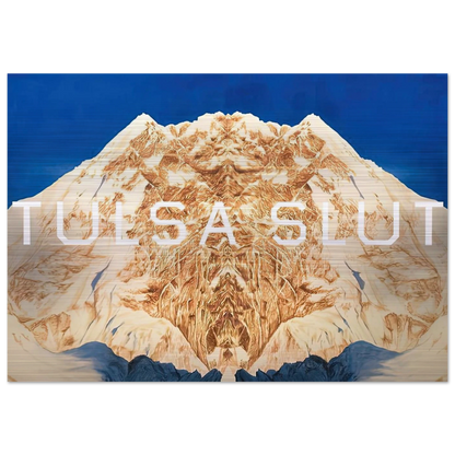 TULSA SLUT 2016 - Edward Ruscha Brushed Aluminum Print - 70x100 cm / 28x40 inches | Edward Ruscha Aluminum Print | Edward Ruscha Prints