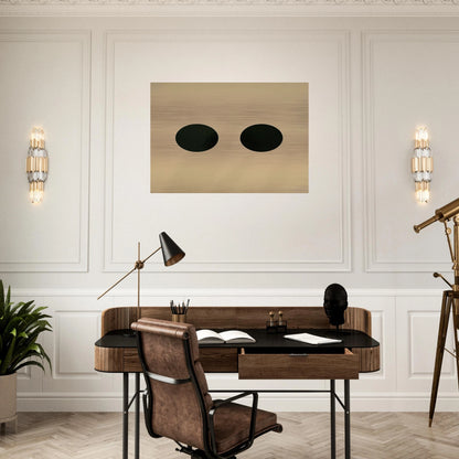 Two Circles - 1950 - Alexander Liberman Brushed Aluminum Print - 70x100 cm / 28x40 inches | Alexander Liberman Aluminum Print | Alexander Liberman Prints