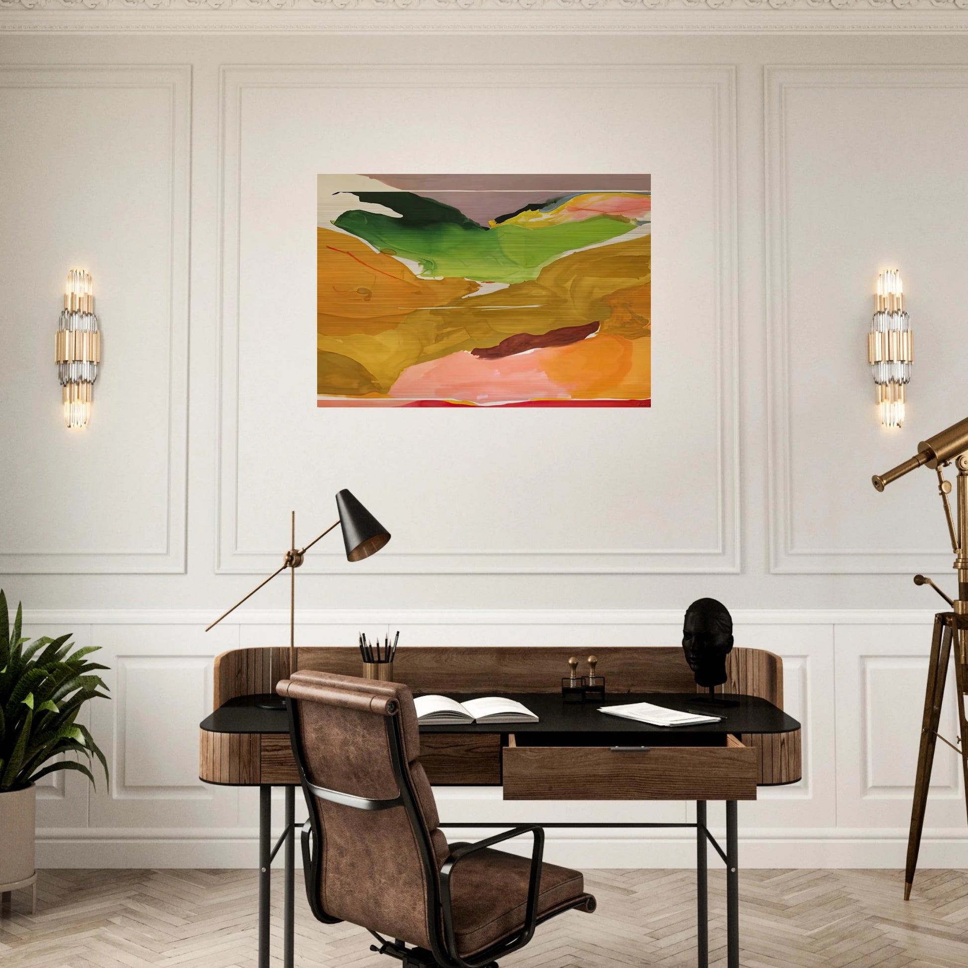 Nature Abhors a Vacuum, 1973- - Helen Frankenthaler Brushed Aluminum Print - 70x100 cm / 28x40 inches | Helen Frankenthaler Aluminum Print | Helen Frankenthaler Prints