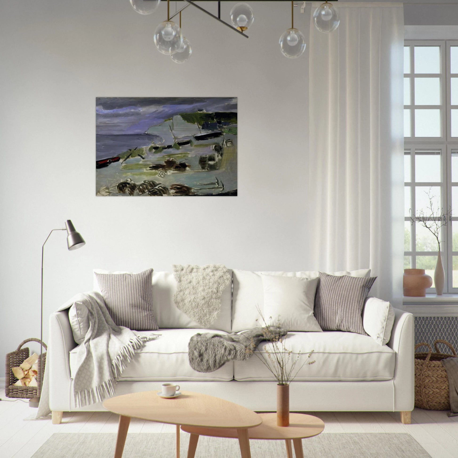 BOATS ON THE BEACH ETRETAT 1920 - Henri Matisse Brushed Aluminum Print - 70x100 cm / 28x40 inches | Henri Matisse Aluminum Print | Henri Matisse Prints