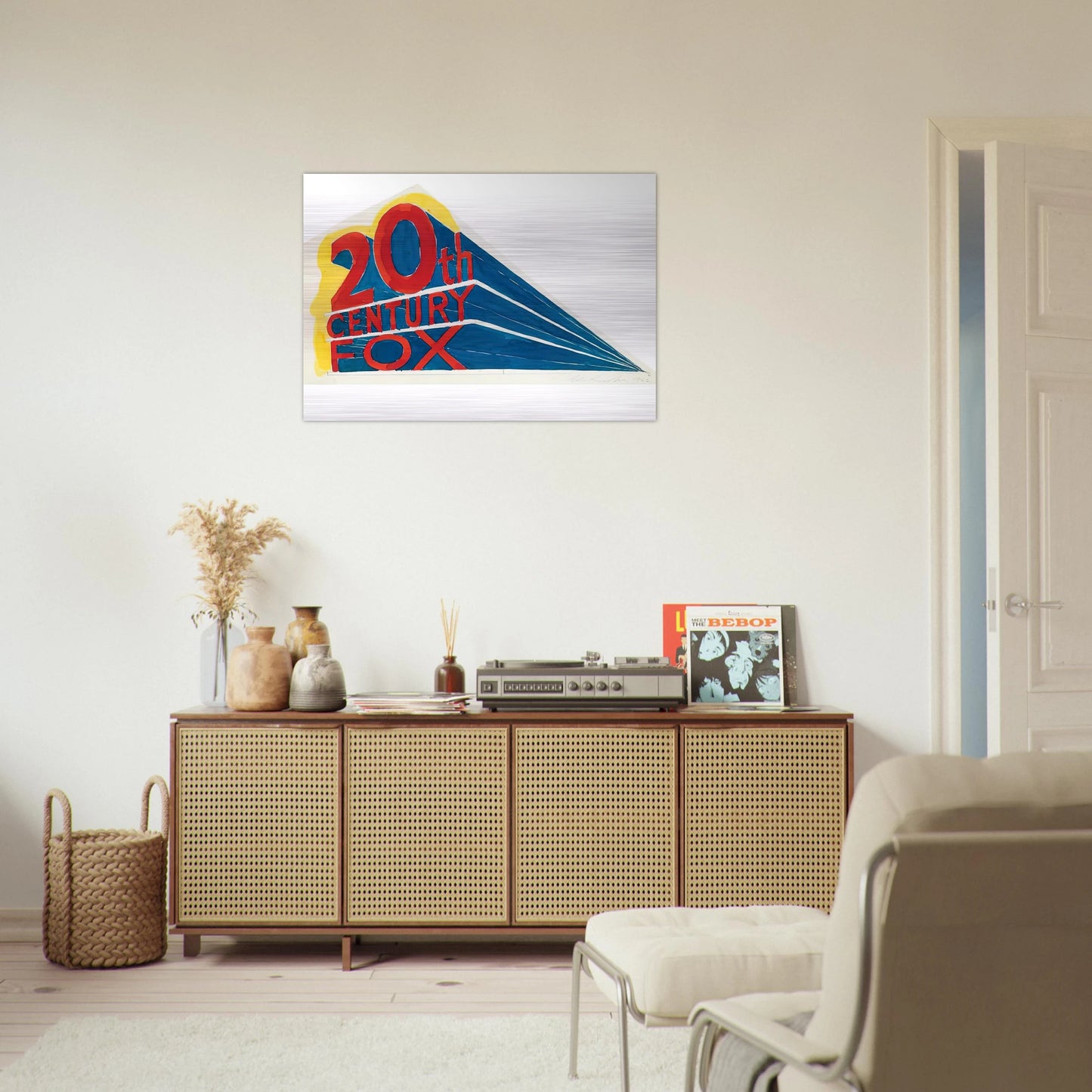 TRADEMARK 1 1962 - Edward Ruscha Brushed Aluminum Print - 70x100 cm / 28x40 inches | Edward Ruscha Aluminum Print | Edward Ruscha Prints