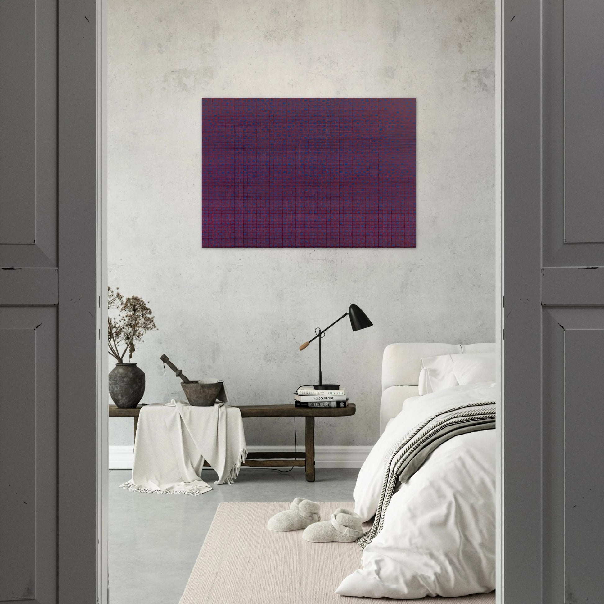 4 trames 22°5, 45°, 67°5, 90° - 1969 - Francois Morellet Brushed Aluminum Print - 70x100 cm / 28x40 inches | Francois Morellet Aluminum Print | Francois Morellet Prints