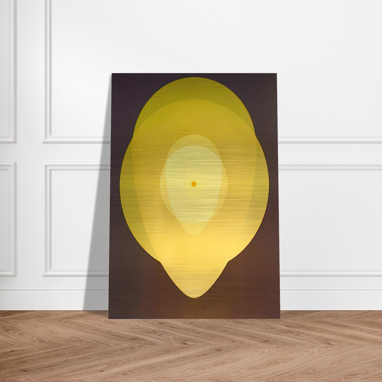 Yellow Mandala - 1970 - Clarence Holbrook Carter Brushed Aluminum Print - 70x100 cm / 28x40 inches | Clarence Holbrook Carter Aluminum Print | Clarence Holbrook Carter Prints