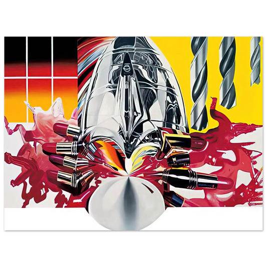 James Rosenquist - The Swimmer in the Econo-mist  painting 3   75x100 cm / 30x40inches Fine Art Poster