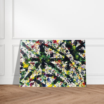 Green Buddha - Sam Francis Acrylic Print - 70x100 cm / 28x40″ inches