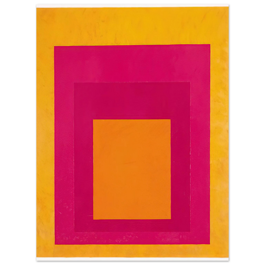 Josef Albers - HOMAGE TO THE SQUARE LA TEHUANA 1951  75x100 cm / 30x40inches Fine Art Poster