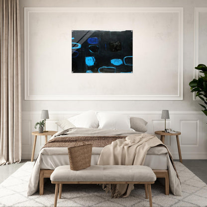 Composition with Blue and Black - 1959 - William Scott Acrylic Print - 70x100 cm / 28x40″ inches | William Scott Wall Art | William Scott Prints