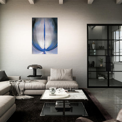 Blue Line - Georgia O'Keeffe Brushed Aluminum Print - 70x100 cm / 28x40 inches | Georgia O'Keeffe Aluminum Print | Georgia O'Keeffe Prints