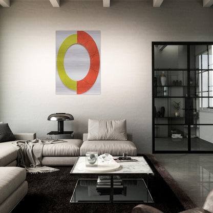 SPLIT RING IMAGE 1 2009 - Robert Mangold Brushed Aluminum Print - 70x100 cm / 28x40 inches | Robert Mangold Aluminum Print | Robert Mangold Prints