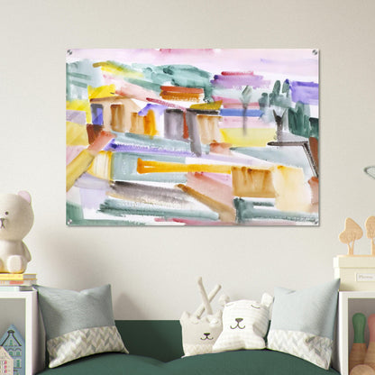 Country Scene - 1938 - Giorgio Cavallon Acrylic Print - 70x100 cm / 28x40″ inches