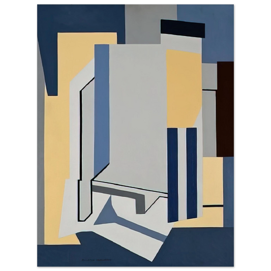 Ralston Crawford - St. Ann Street - 1954  75x100 cm / 30x40inches Fine Art Poster