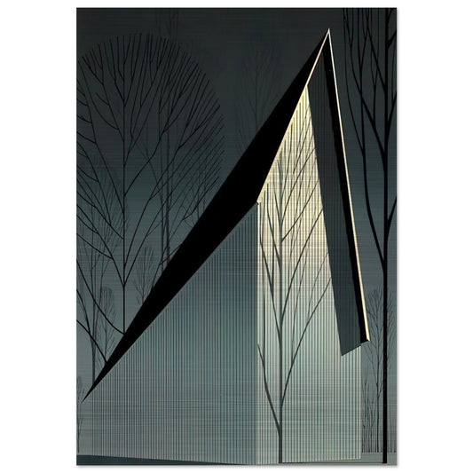 Pearl - Eyvind Earle Brushed Aluminum Print - 70x100 cm / 28x40 inches | Eyvind Earle Aluminum Print | Eyvind Earle Prints