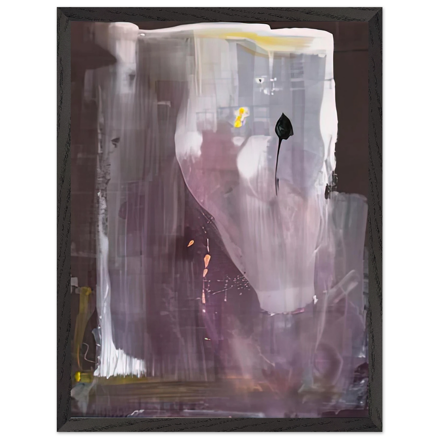 Helen Frankenthaler - Portrait of Margaretha Trip, 1980- Wall Art - 21x29.7 cm / 8x12" - Premium Wooden Framed Poster With Fine Art Paper-canvas - White frame
