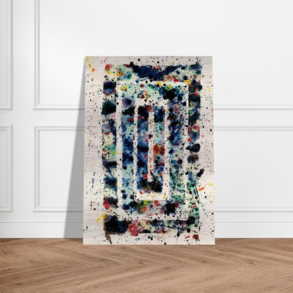 Untitled  SF75-102  - Sam Francis Brushed Aluminum Print - 70x100 cm / 28x40 inches | Sam Francis Aluminum Print | Sam Francis Prints