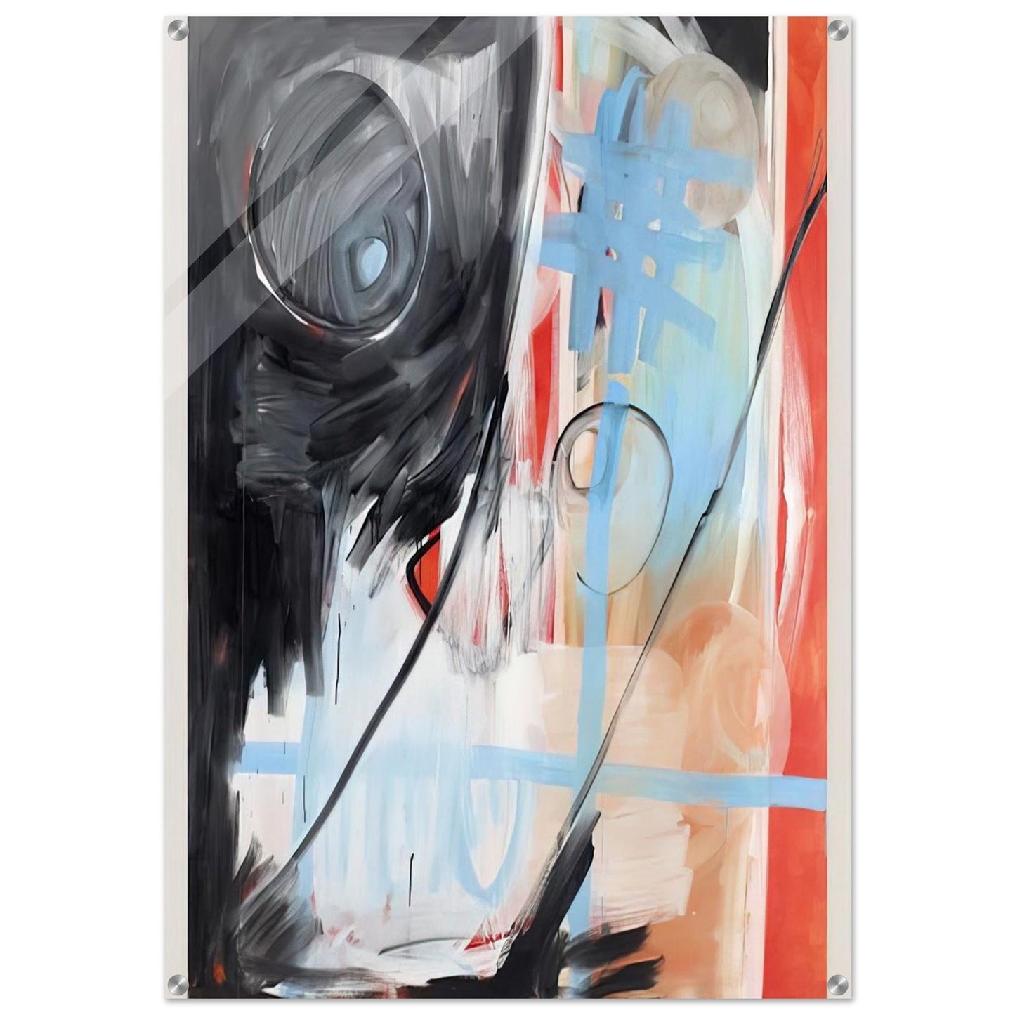 MoM Block Nr. 6 - 1999 - Michel Majerus Acrylic Print - 70x100 cm / 28x40″ inches | Michel Majerus Wall Art | Michel Majerus Prints