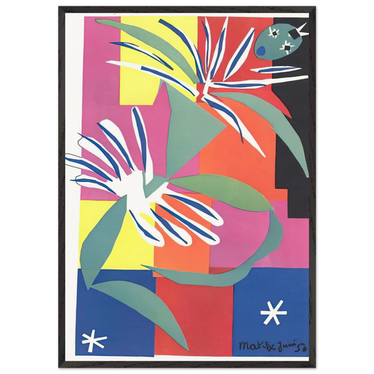 CREOLE DANCER - Henri Matisse 70x100 cm / 28x40 inches Framed Art Print – Black Wooden Frame
