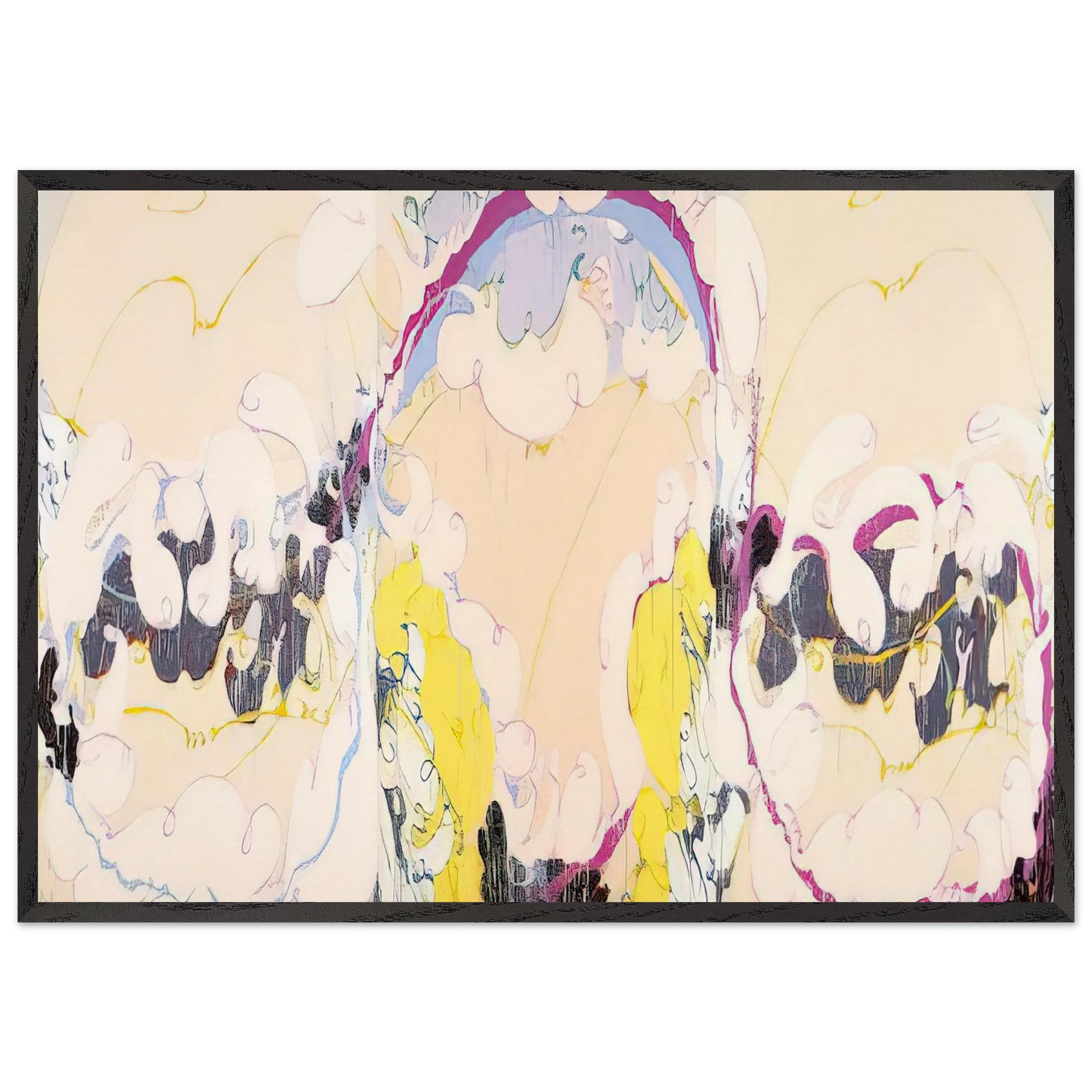 Pygmalion - 1979 - Norman Bluhm 70x100 cm / 28x40 inches Framed Art Print – Black Wooden Frame