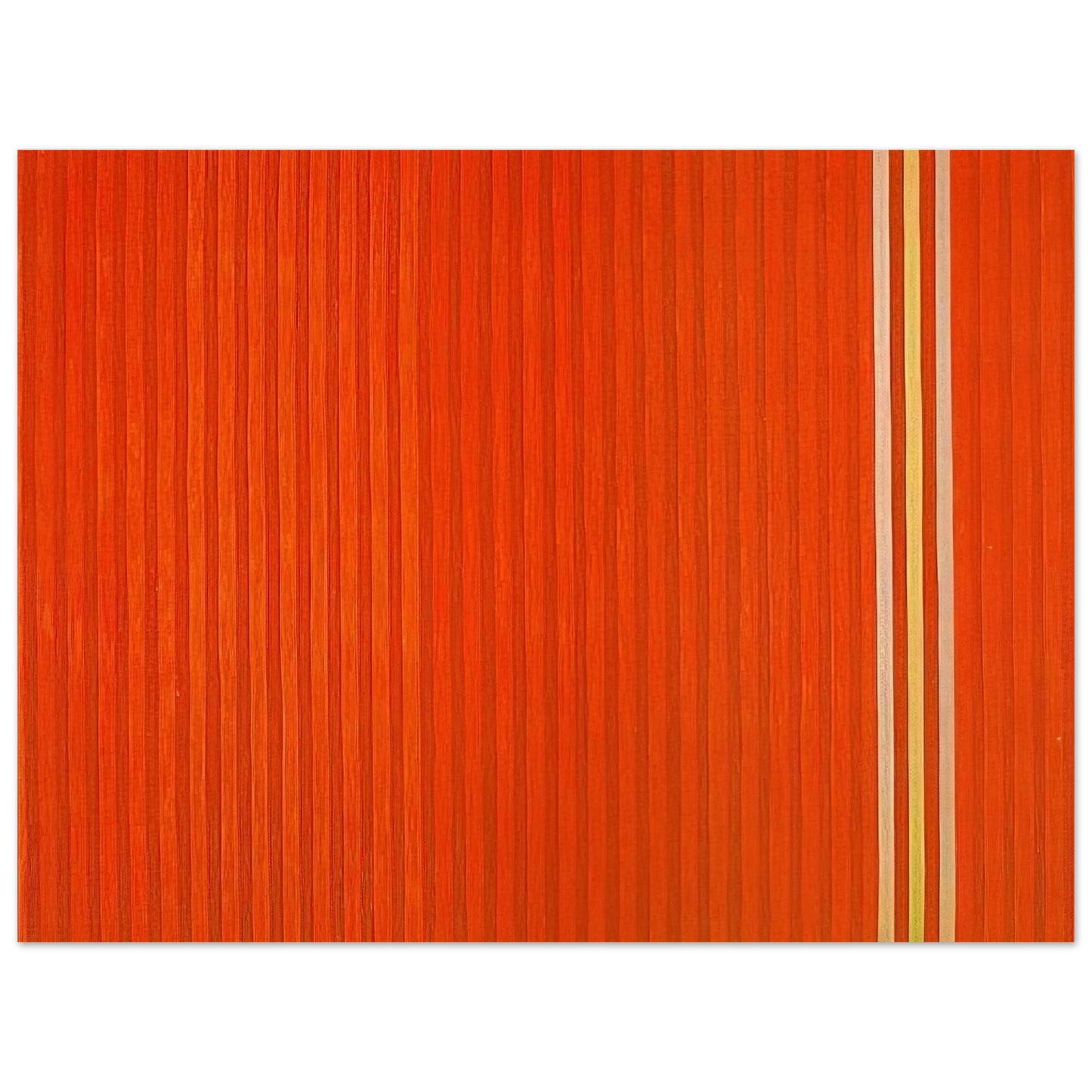 Gene Davis - Red Devil - 1959  75x100 cm / 30x40inches Fine Art Poster