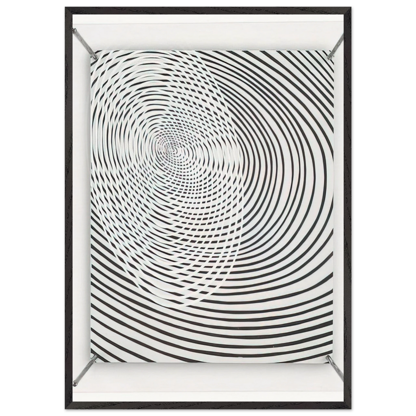 SPIRALES 1967 - Jesus Rafael Soto 70x100 cm / 28x40 inches Framed Art Print – Black Wooden Frame