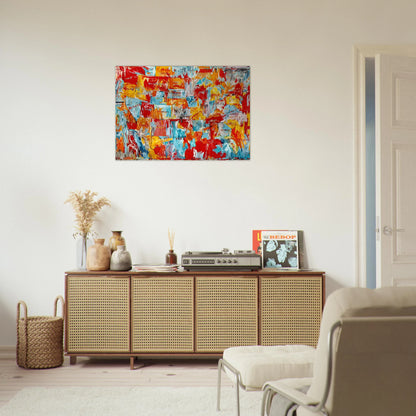 MAP - Jasper Johns Brushed Aluminum Print - 70x100 cm / 28x40 inches | Jasper Johns Aluminum Print | Jasper Johns Prints