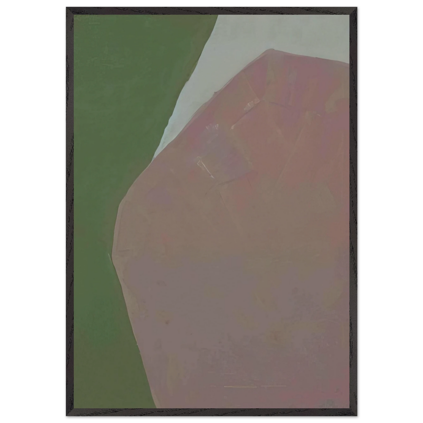 Untitled - 1963 N10 - Kenzo Okada 70x100 cm / 28x40 inches Framed Art Print – Black Wooden Frame