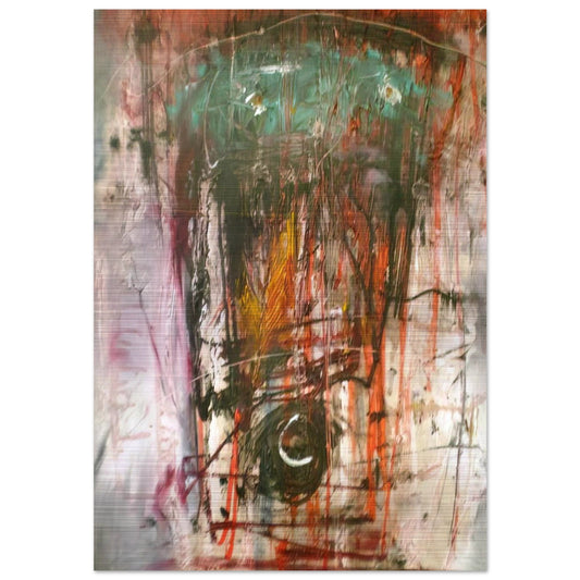 Composition - 1947 - Wols Brushed Aluminum Print - 70x100 cm / 28x40 inches | Wols Aluminum Print | Wols Prints