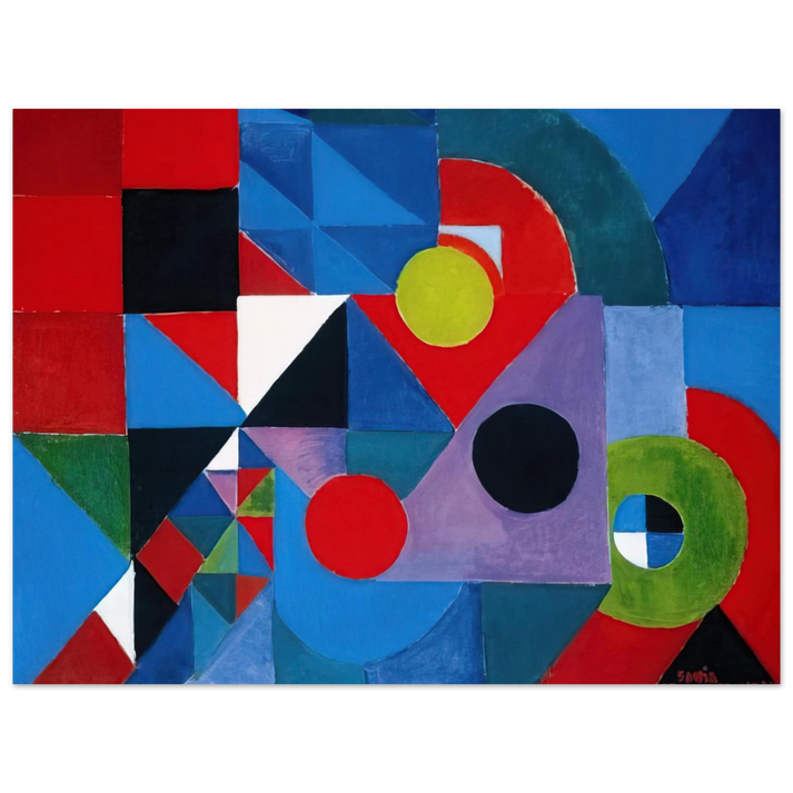 Sonia Delaunay - RHYTHM COLOUR  75x100 cm / 30x40inches Fine Art Poster