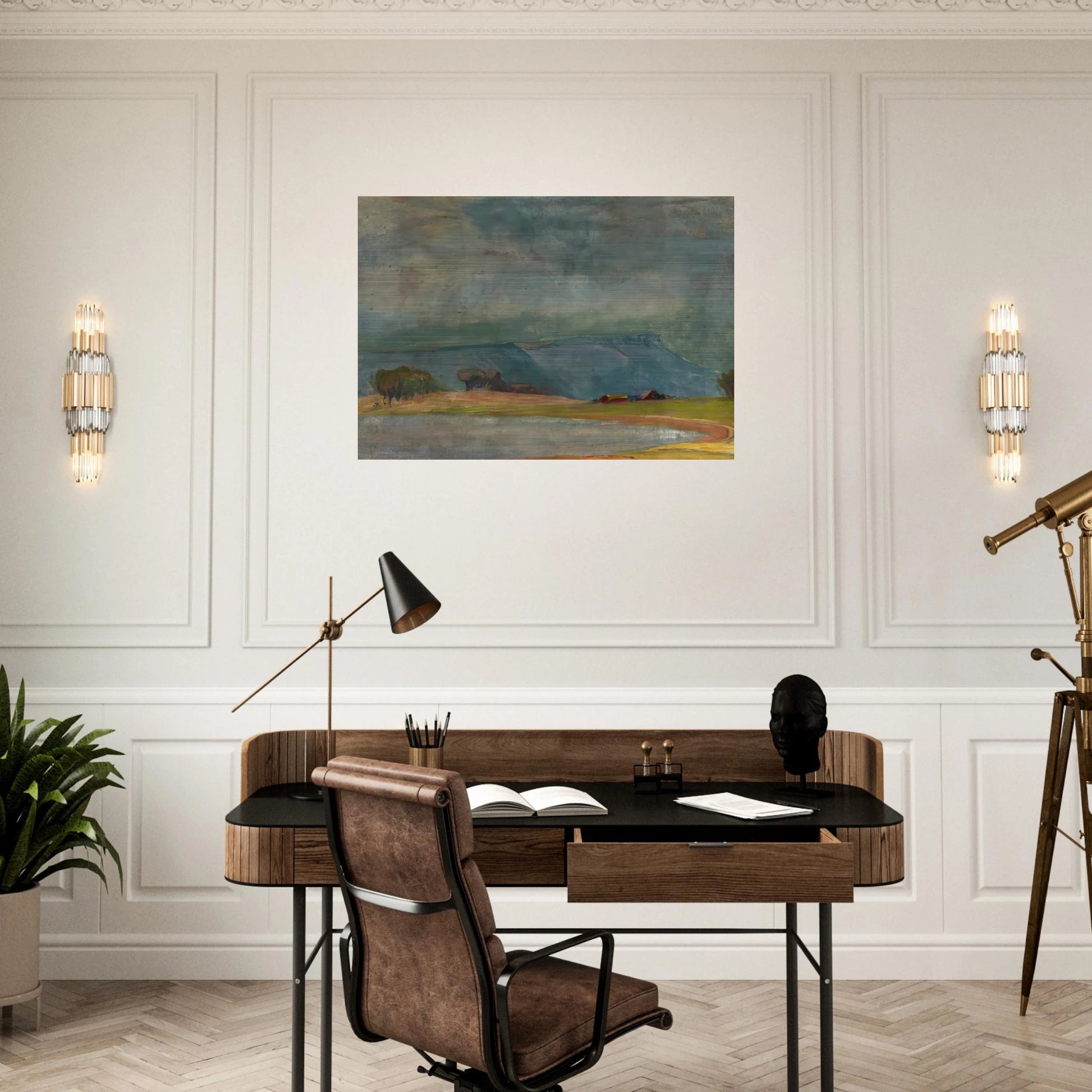 Dodge Ranch - Tonalism - Xavier Martinez Brushed Aluminum Print - 70x100 cm / 28x40 inches | Xavier Martinez Aluminum Print | Xavier Martinez Prints