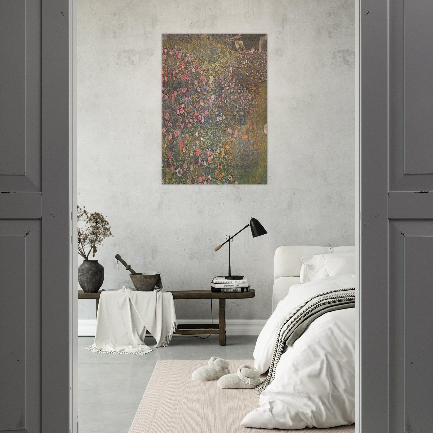 ITALIAN HORTICULTURAL LANDSCAPE - Gustav Klimt Brushed Aluminum Print - 70x100 cm / 28x40 inches | Gustav Klimt Aluminum Print | Gustav Klimt Prints