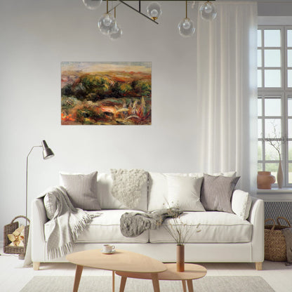 Landscape Near Cagnes - Pierre-Auguste Renoir Brushed Aluminum Print - 70x100 cm / 28x40 inches | Pierre-Auguste Renoir Aluminum Print | Pierre-Auguste Renoir Prints