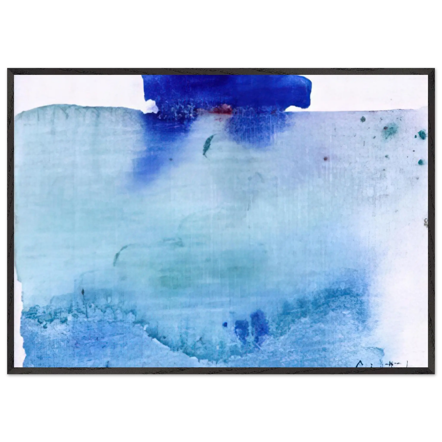 Helen Frankenthaler - Untitled - 1982 Wall art - 40x50 cm / 16x20 inches - Premium Wooden Framed Poster With Fine Art Paper - White frame