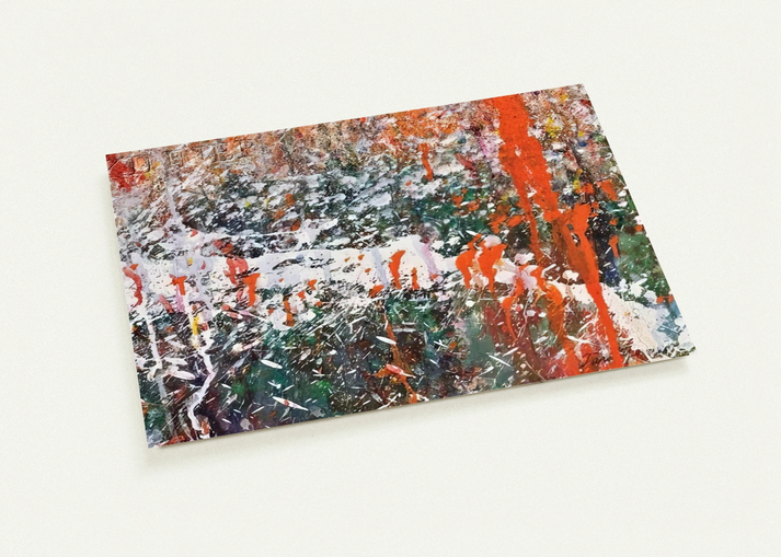 ABSTRACT COMPOSITION By Taro Yamamoto Pack of 10 Post Cards | Taro Yamamoto Post Cards | A6 (10.5 x 14.8 cm) - 4.1 x 5.8 inches
