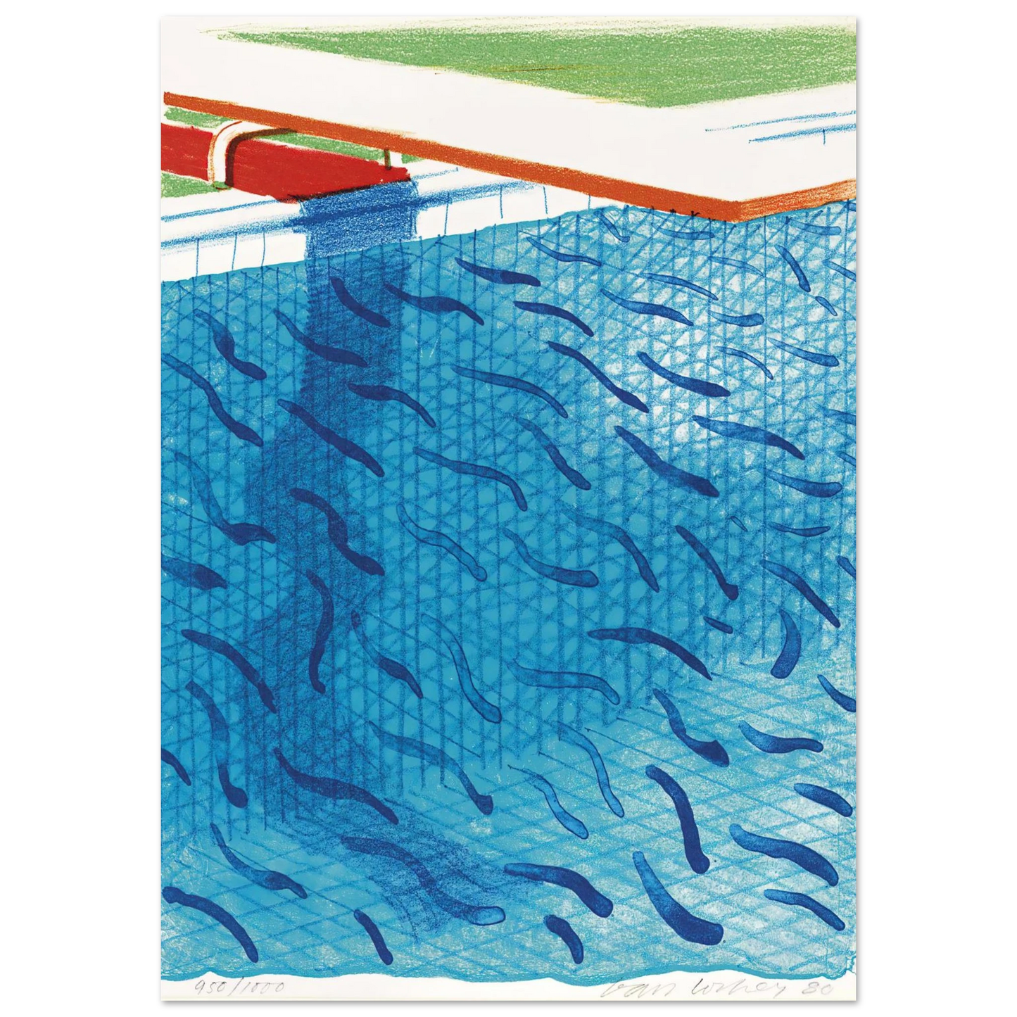 David Hockney - David Hockney Wall art - 60x90 cm / 24x36 inches - Premium Wooden Framed Poster With Fine Art Paper-canvas - Black frame