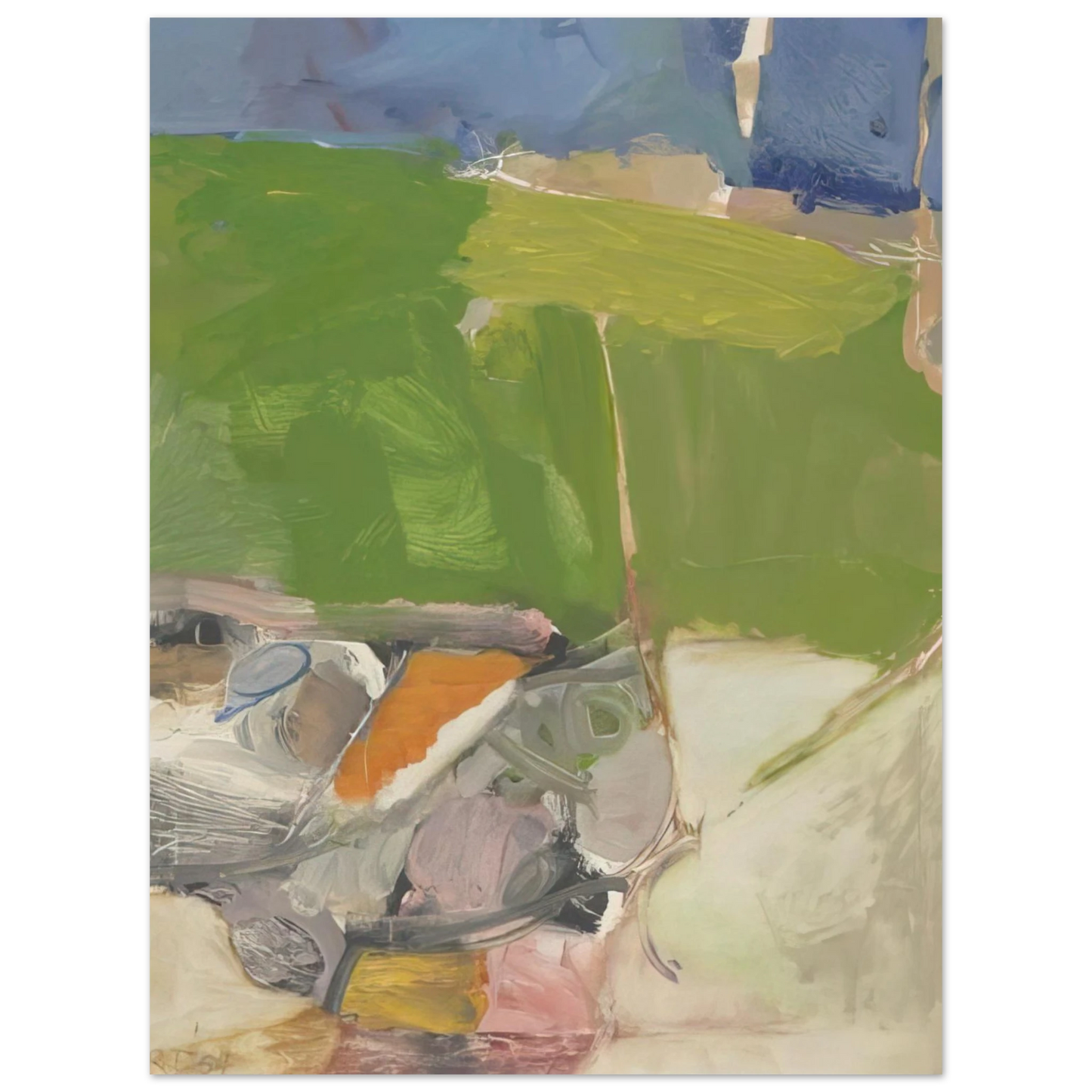 Richard Diebenkorn - Berkeley #33  75x100 cm / 30x40inches Fine Art Poster