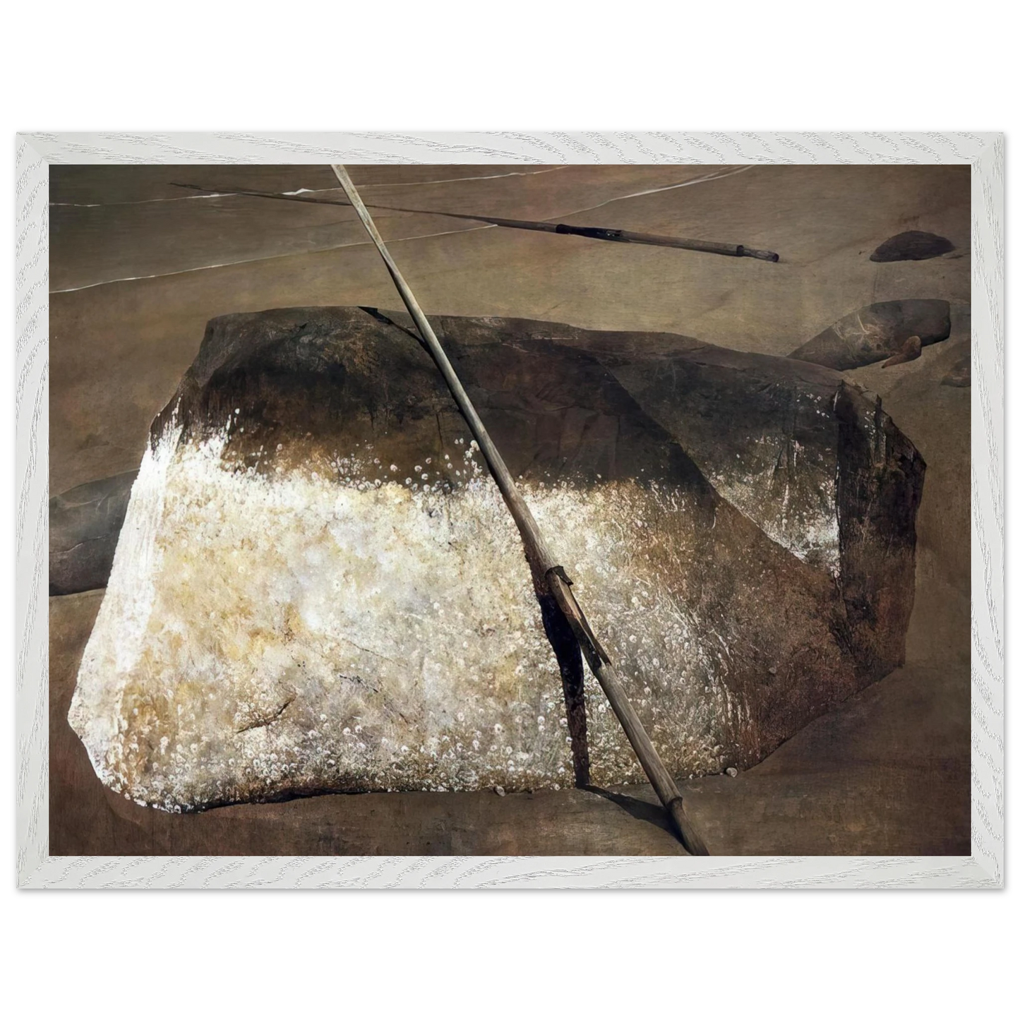 Andrew Wyeth - NOT DETECTED 38 Wall Art - 30x40 cm / 12x16 inches - Premium Wooden Framed Poster With Fine Art Paper-canvas - Wood frame