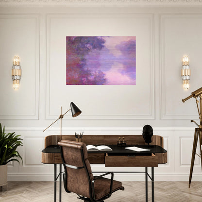 Misty Morning on the Seine - claude monet Brushed Aluminum Print - 70x100 cm / 28x40 inches | claude monet Aluminum Print | claude monet Prints