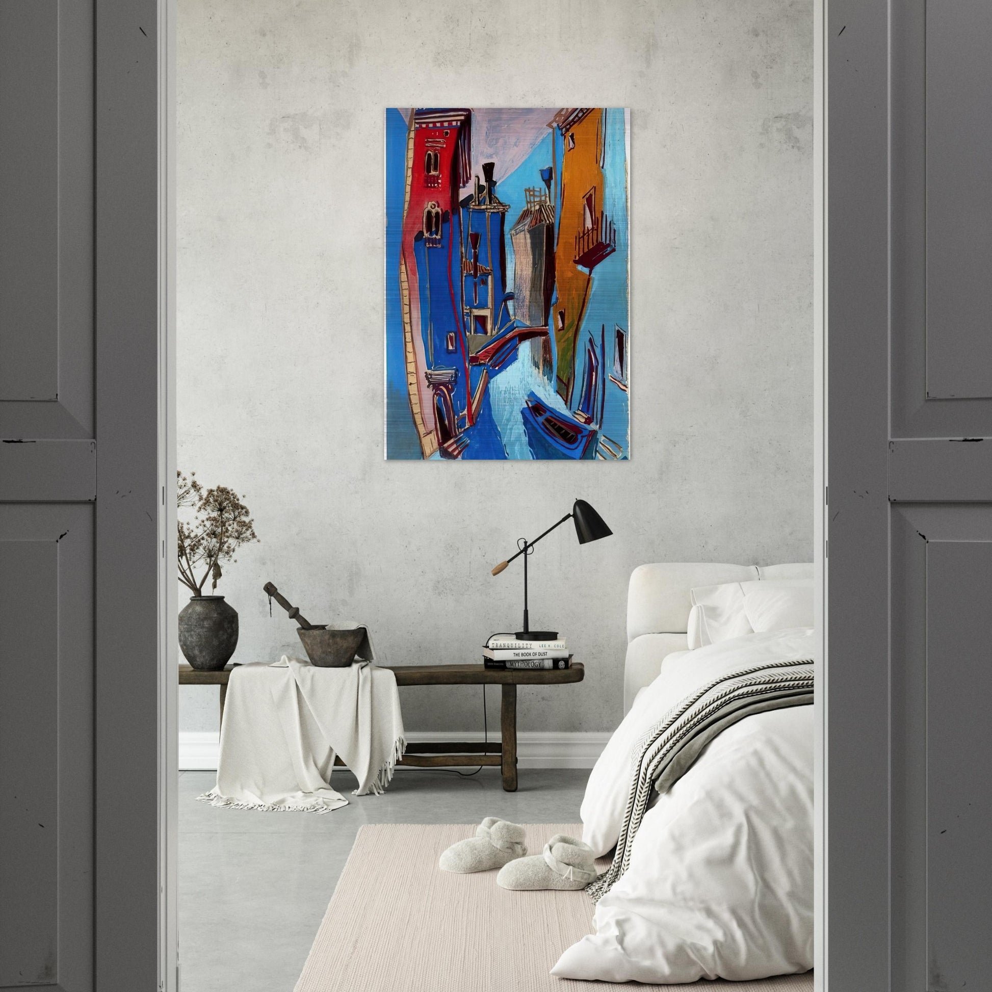VENICE 1948 - Enrico Prampolini Brushed Aluminum Print - 70x100 cm / 28x40 inches | Enrico Prampolini Aluminum Print | Enrico Prampolini Prints