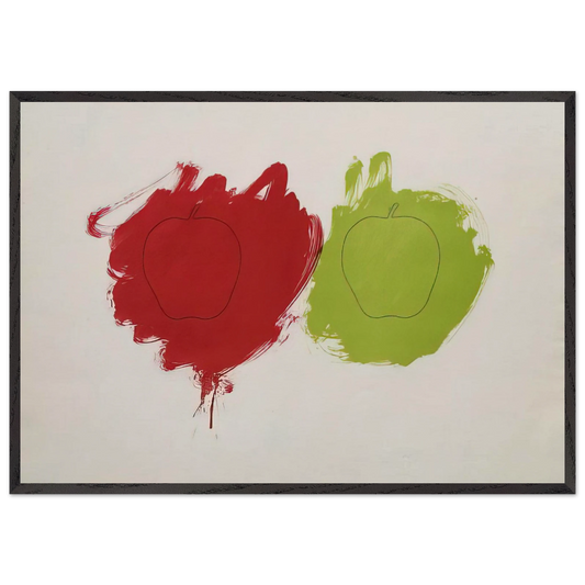 Cut - 1964 - Billy Apple 70x100 cm / 28x40 inches Framed Art Print – Black Wooden Frame