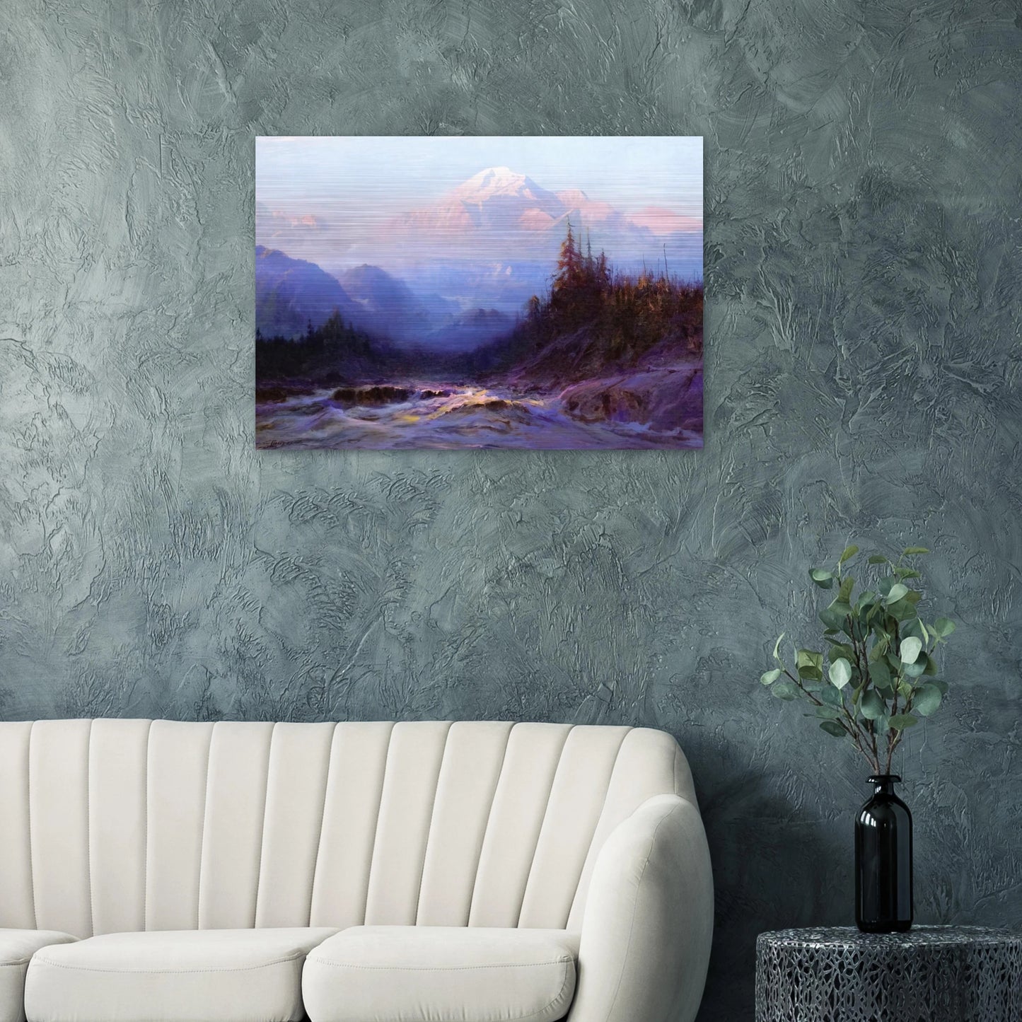 Mount McKinley - 1925 - Sydney Laurence Brushed Aluminum Print - 70x100 cm / 28x40 inches | Sydney Laurence Aluminum Print | Sydney Laurence Prints