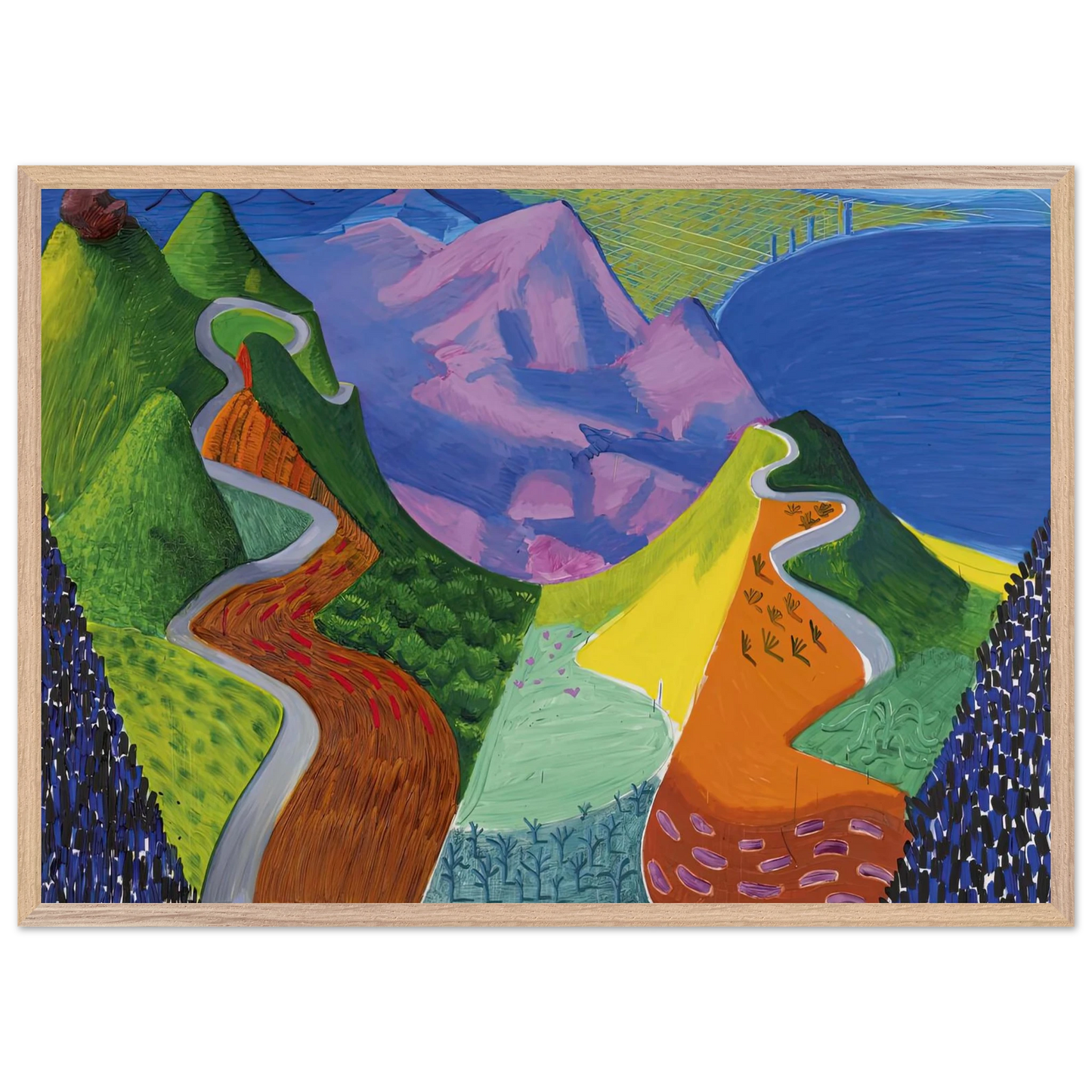 David Hockney - David Hockney Wall art - A1 (59.4 x 84.1  cm) - Fine Art Poster-canvas - -