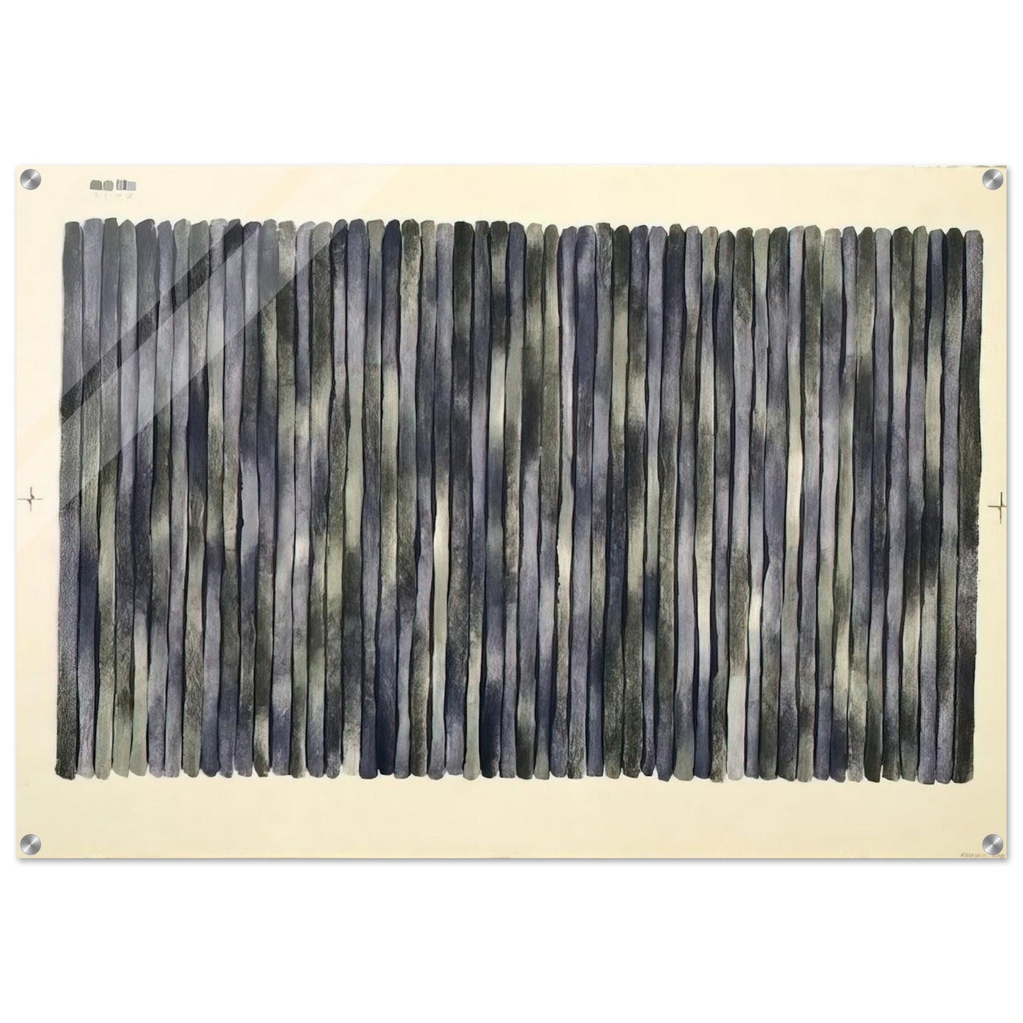 Adam's Rib - 1980 - Gene Davis Acrylic Print - 70x100 cm / 28x40″ inches