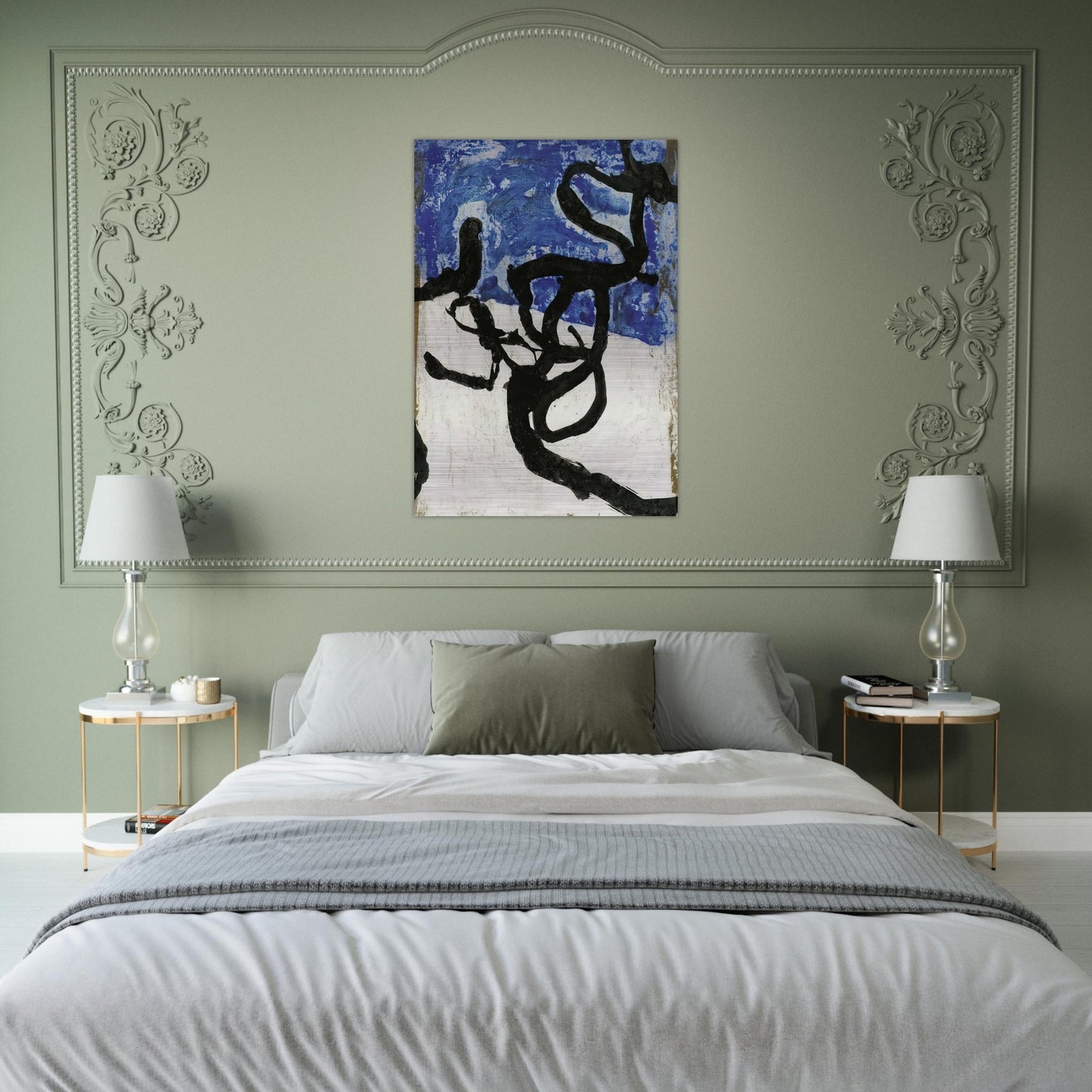 Untitled - Tachisme - Emil Schumacher Brushed Aluminum Print - 70x100 cm / 28x40 inches | Emil Schumacher Aluminum Print | Emil Schumacher Prints