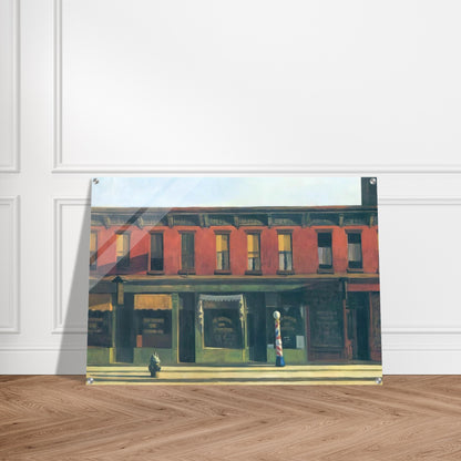 Early Sunday Morning - Edward Hopper Acrylic Print - 70x100 cm / 28x40″ inches