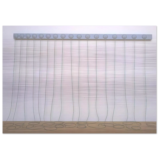 ADDENDUM 1967 - Eva Hesse Brushed Aluminum Print - 70x100 cm / 28x40 inches | Eva Hesse Aluminum Print | Eva Hesse Prints