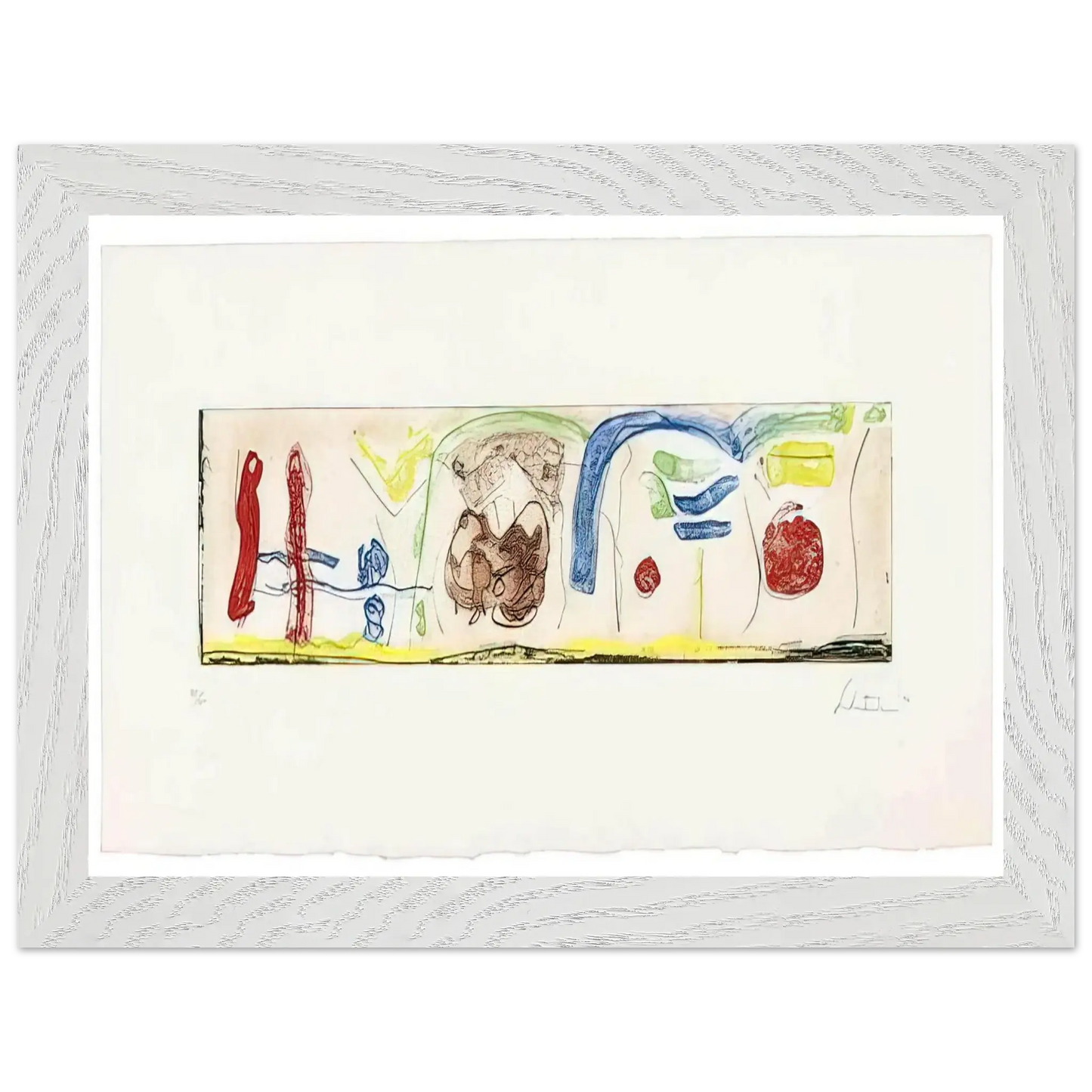 Helen Frankenthaler - Bridges - 1996 Wall art - A1 (59.4 x 84.1  cm) - Fine Art Poster - -