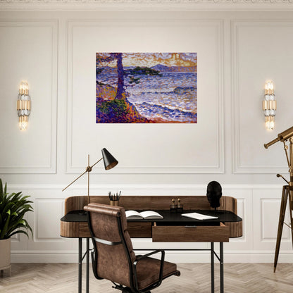 The Mediterranean Coast - Henri-Edmond Cross Brushed Aluminum Print - 70x100 cm / 28x40 inches | Henri-Edmond Cross Aluminum Print | Henri-Edmond Cross Prints