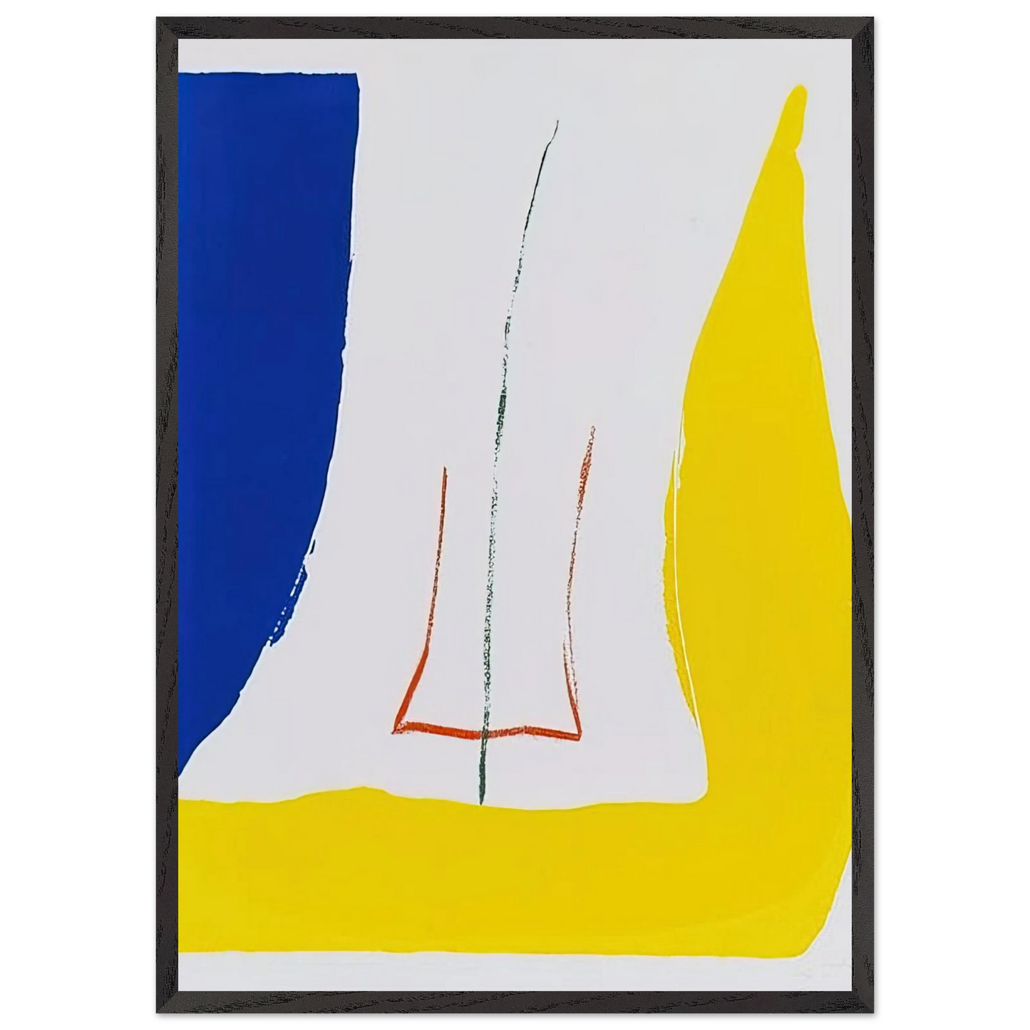 Helen Frankenthaler - Sun Corner - 1968 Wall art - A1 (59.4 x 84.1  cm) - Fine Art Poster-canvas - -
