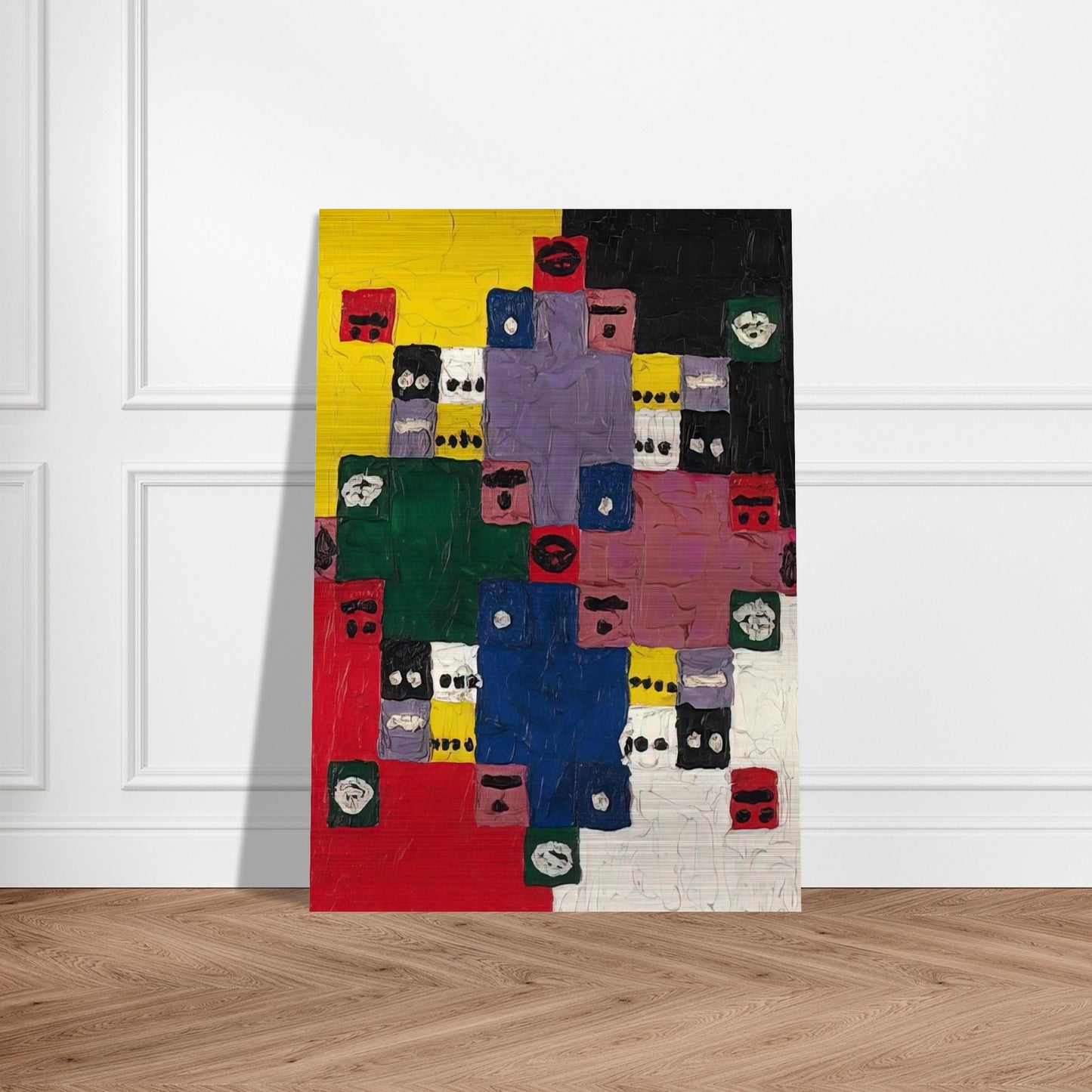 Magic 14 - 1960 - Alfred Jensen Brushed Aluminum Print - 70x100 cm / 28x40 inches | Alfred Jensen Aluminum Print | Alfred Jensen Prints